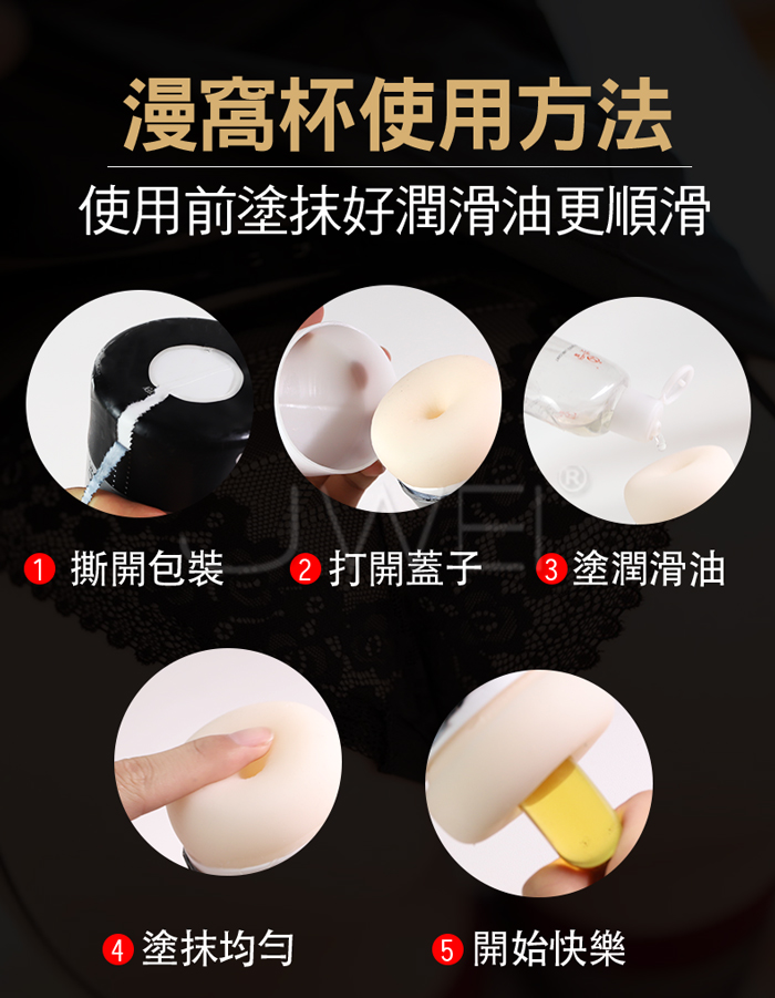 漫窩杯．氣壓吸夾 螺紋軟Q通道 自慰訓練飛機杯【灰色後庭款】
