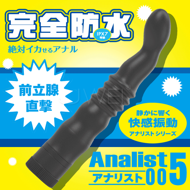 日本原裝進口Wild One．Analist 005 完全防水刺激前列腺修身型後庭按摩棒