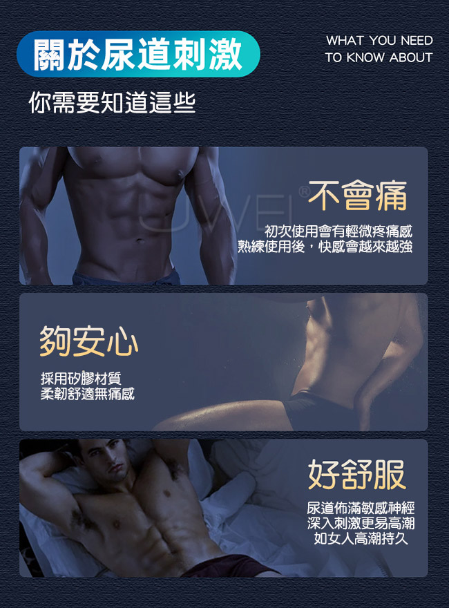 馬眼棒．震動酥麻馬眼尿道探索刺激棒 黑(大號-長款)