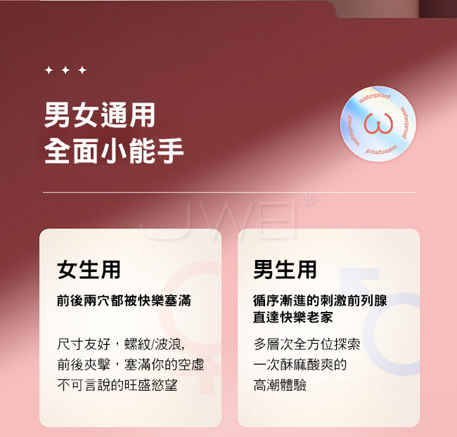 後庭開肛．波紋款 10段變頻無線遙控後庭震動器-黑