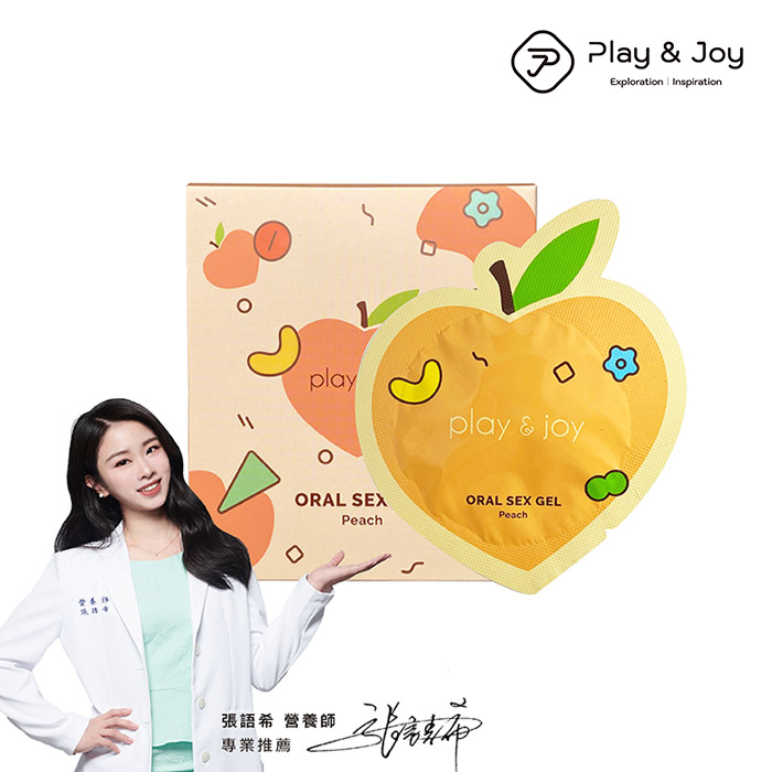 【 外出超方便】Play&Joy．Oral Sex Gel 口交潤滑液-水蜜桃風味 3ml (5 packs) 隨身盒
