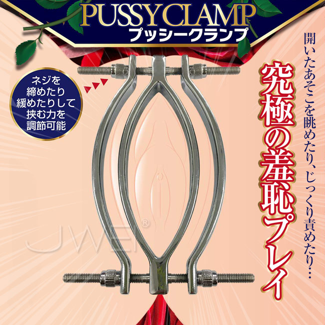 日本原裝進口A-ONE．PUSSY CLAMP 究極羞恥強制開陰器