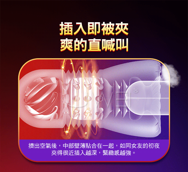 Leten．奶頭樂吮吸飛機杯-幻境凸點型(紫色)