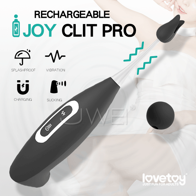 Lovetoy．I JOY CLIT PRO 8x8段吸吮震動蜜豆刺激棒