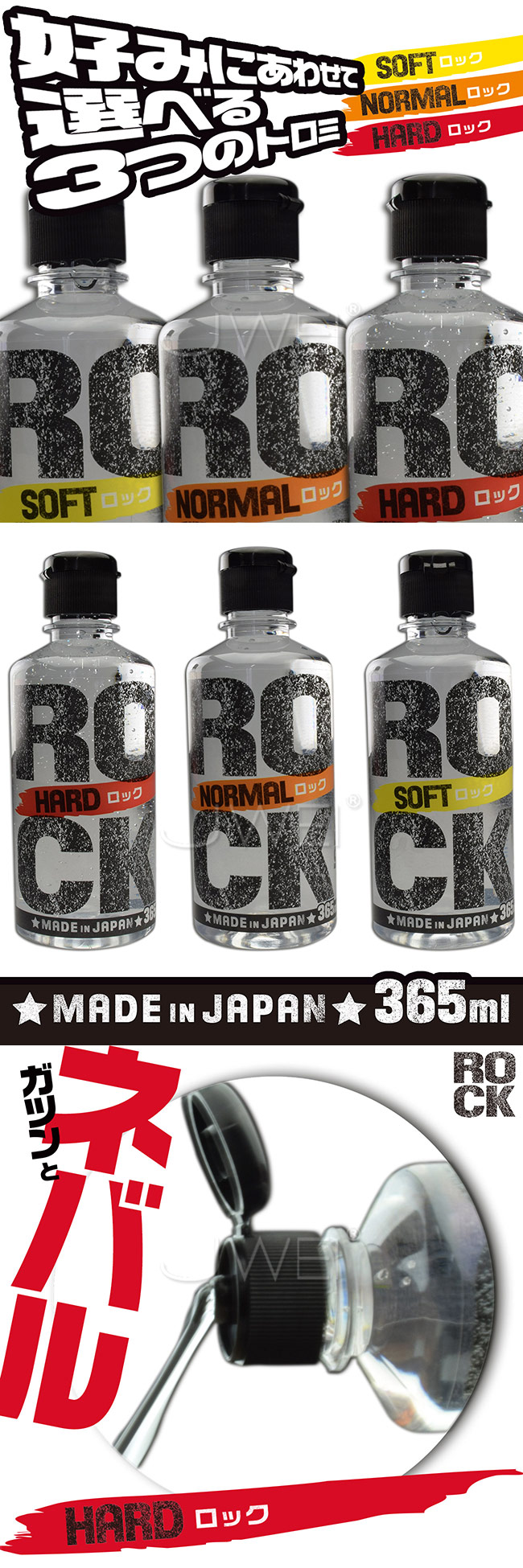 日本原裝進口NPG．ROCK 長效高濃度型潤滑液-(HARD)365ml