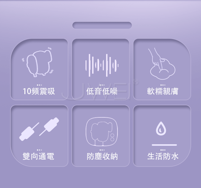 GALAKU．小魔吸 吮吸+雙跳蛋 三點啟動 入體即潮-USB版